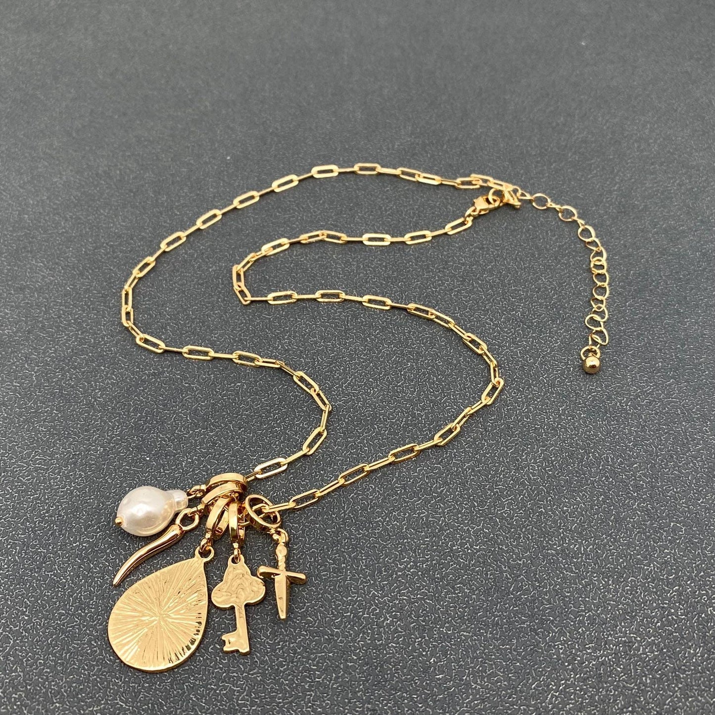 5 Styles Mixed Charm Necklace - MS
