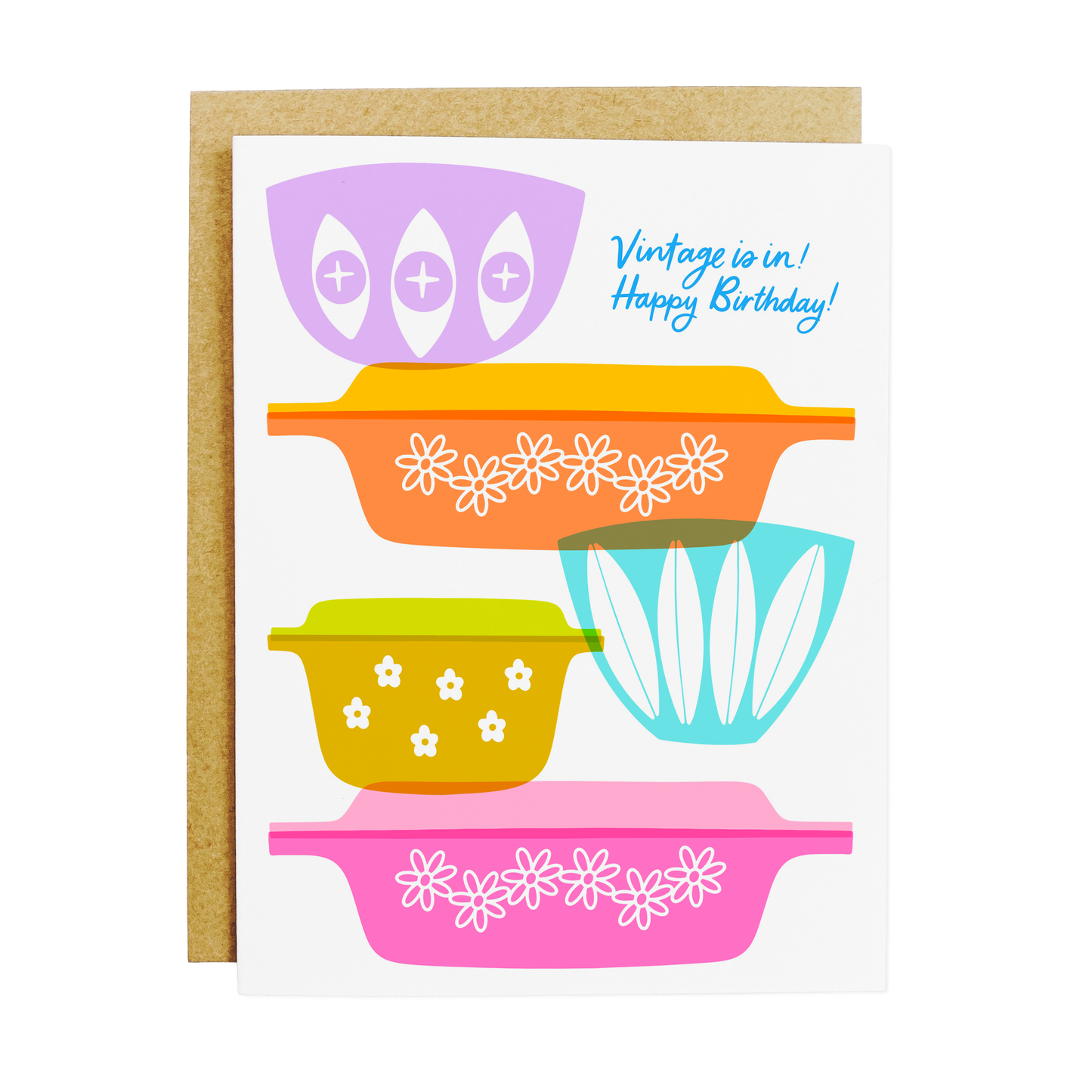Vintage Is In Birthday Card
