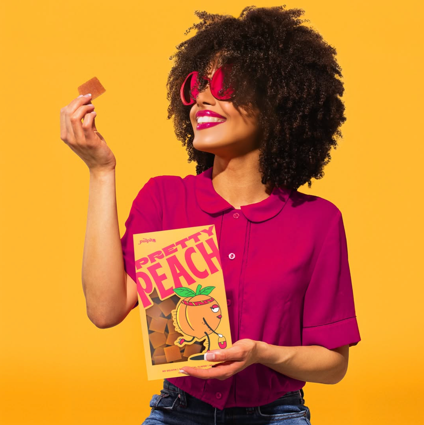 Pretty Peach - Natural Fruit Snacks - Dried Fruit Bites