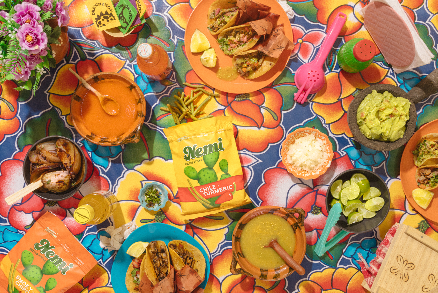 Fiesta Starter Bundle - Crunchy Nopales Cactus Nemi Snacks