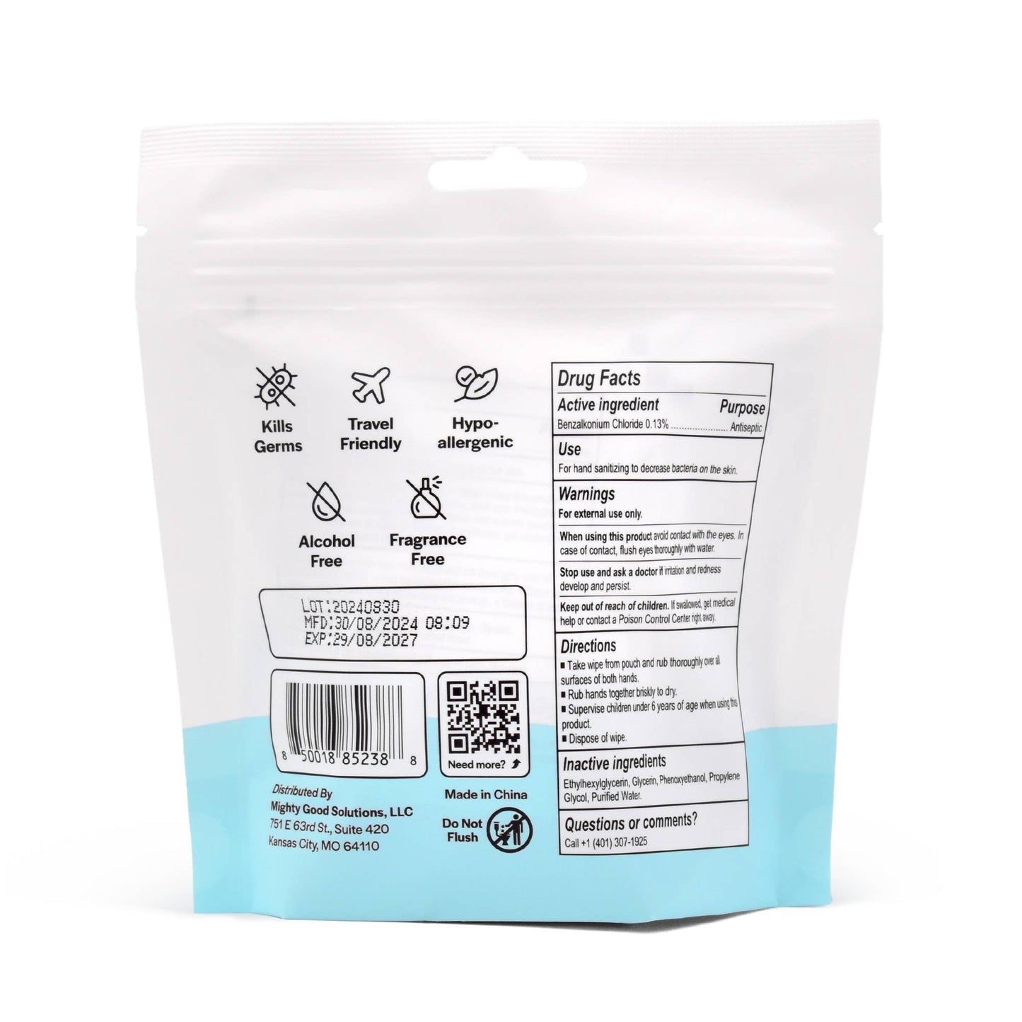 Wipe Those Hands 10 Count (Pack of 12) Antibacterial Wipe