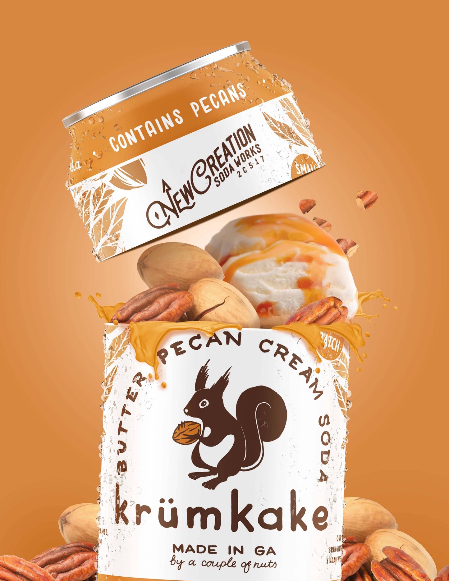 Krumkake Butter Pecan Cream Soda (Case of 16)