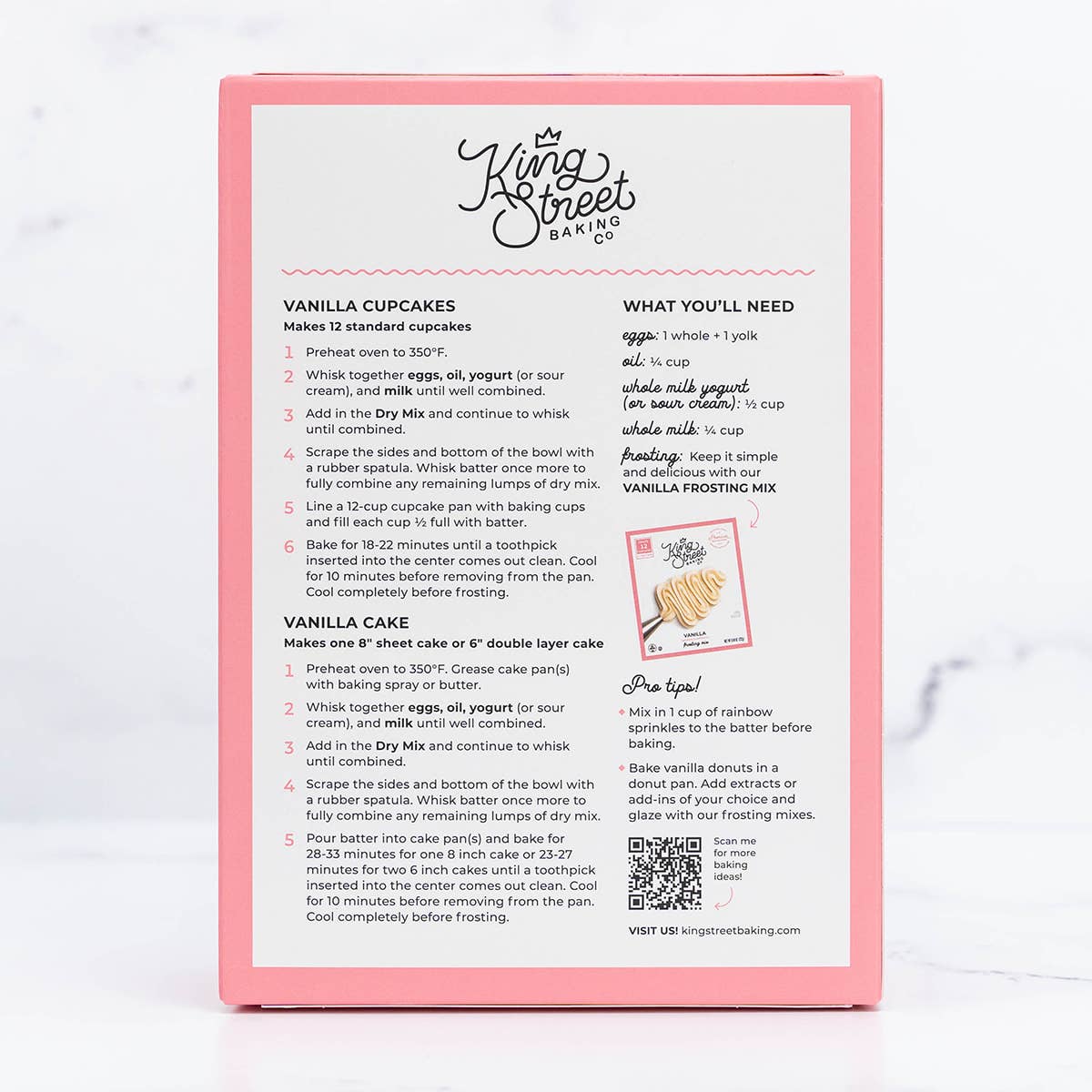 Premium Vanilla Cupcake & Cake Baking Mix