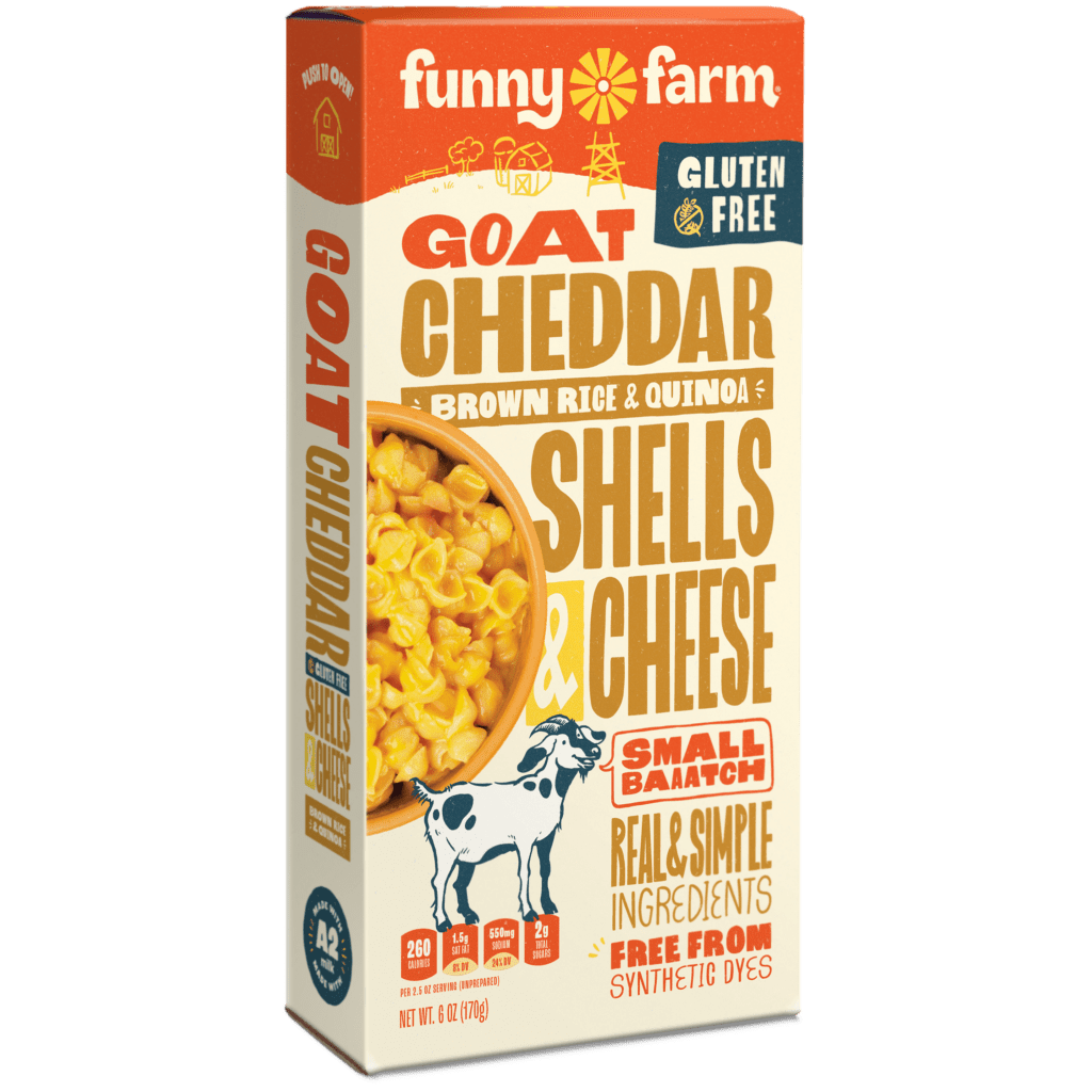 Funny Farm 6 oz Gluten Free Cheddar Macaroni & Goat Cheese