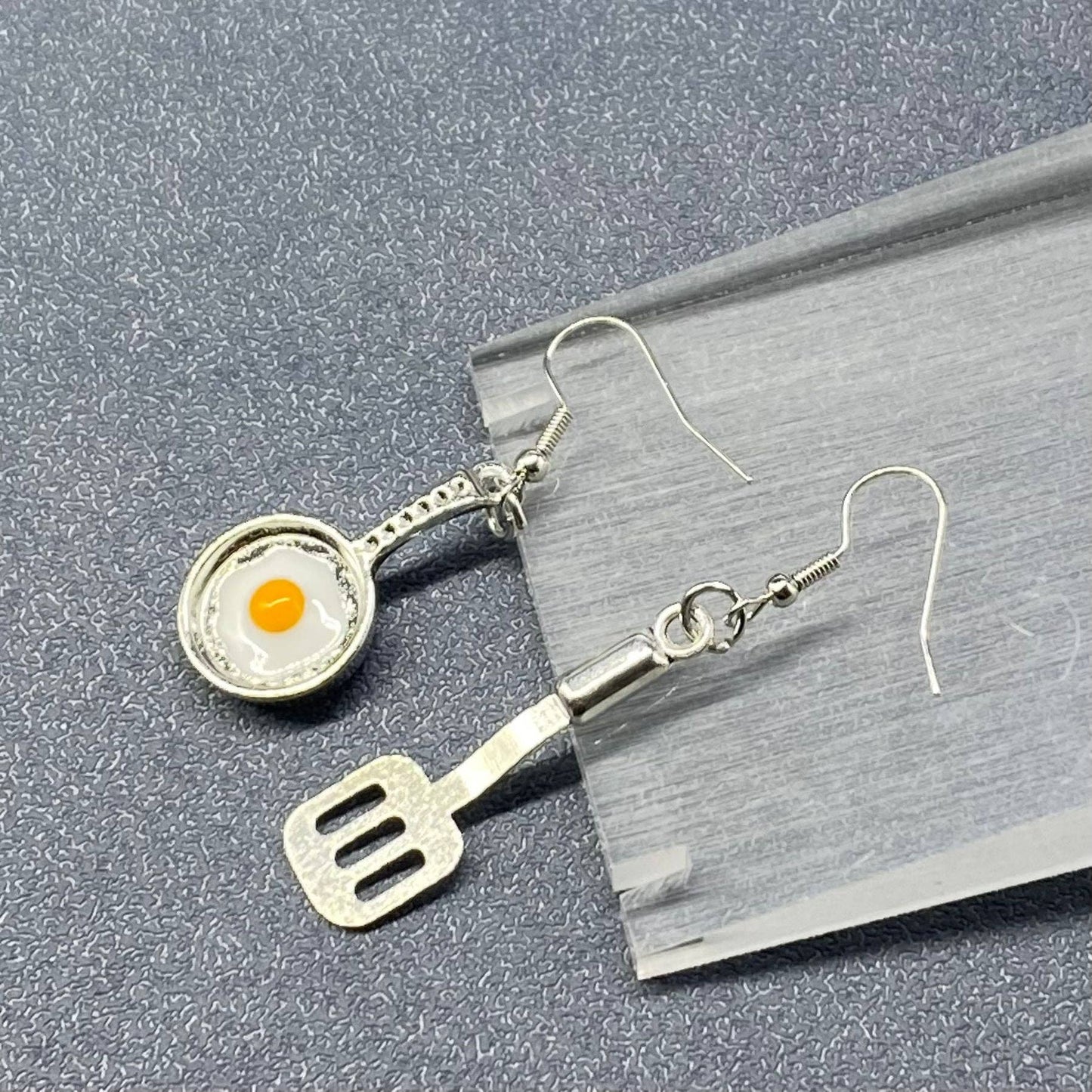 Poached Egg Kitchenware Dangle Earrings - YK