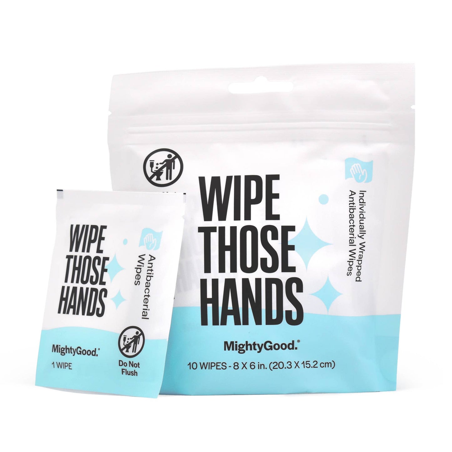 Wipe Those Hands 10 Count (Pack of 12) Antibacterial Wipe