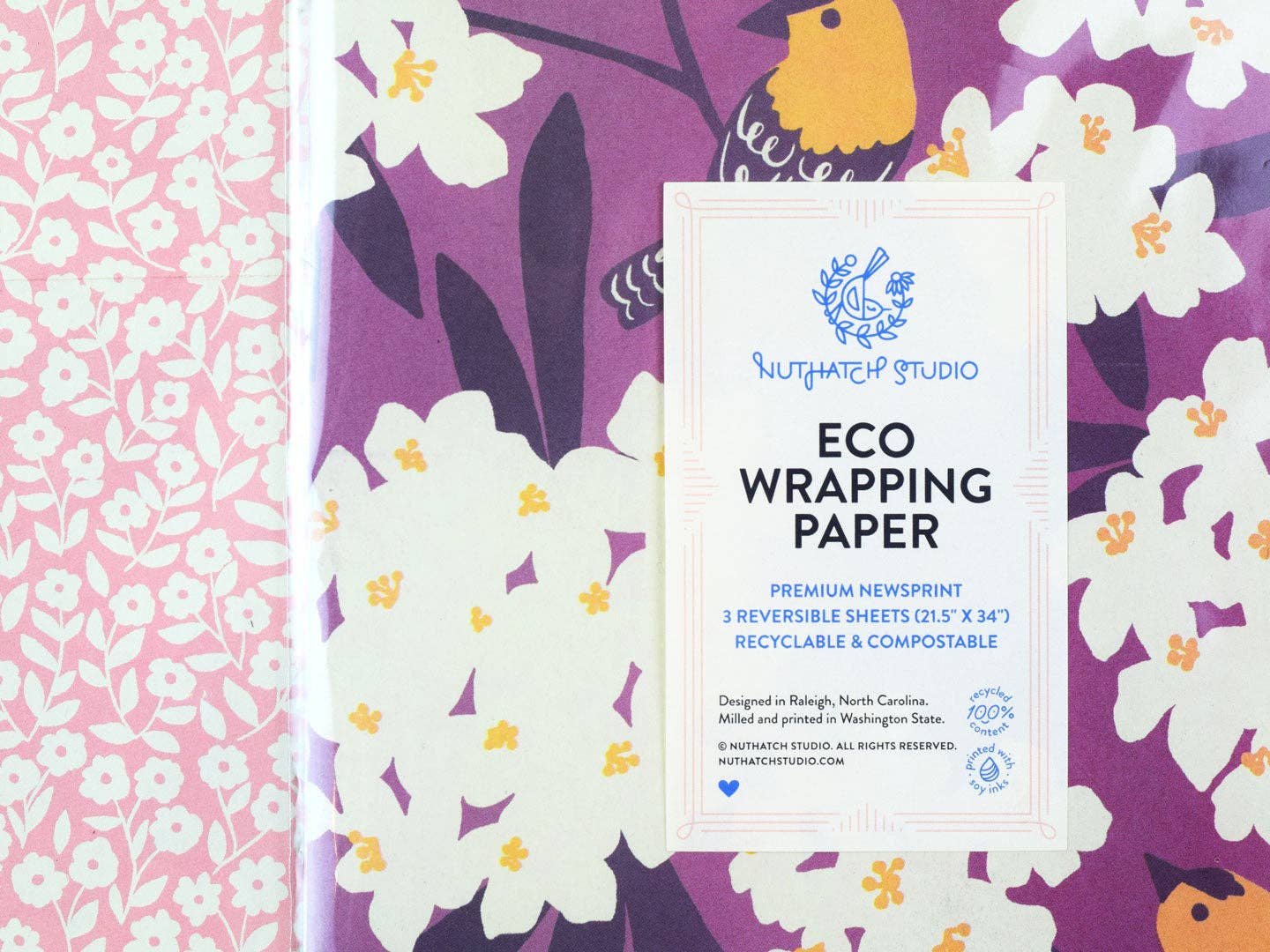 Goldfinch & Oleander Eco Wrapping Paper