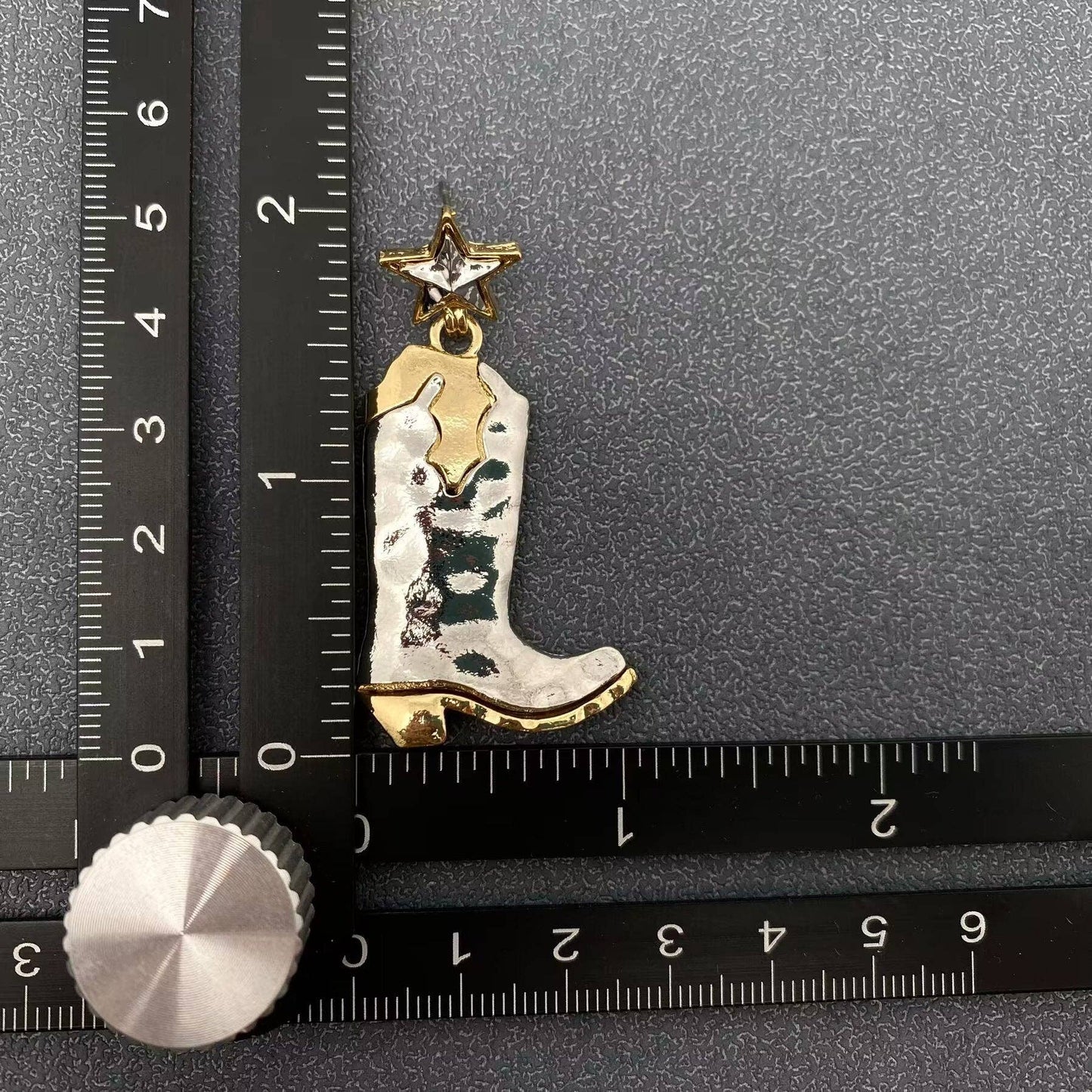 Western Style Boots Charm Stars Post Earrings - WJ