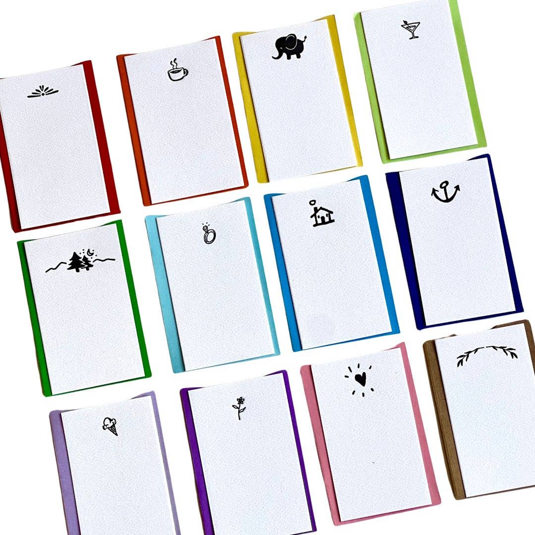 Deco Letterpress Enclosure Card