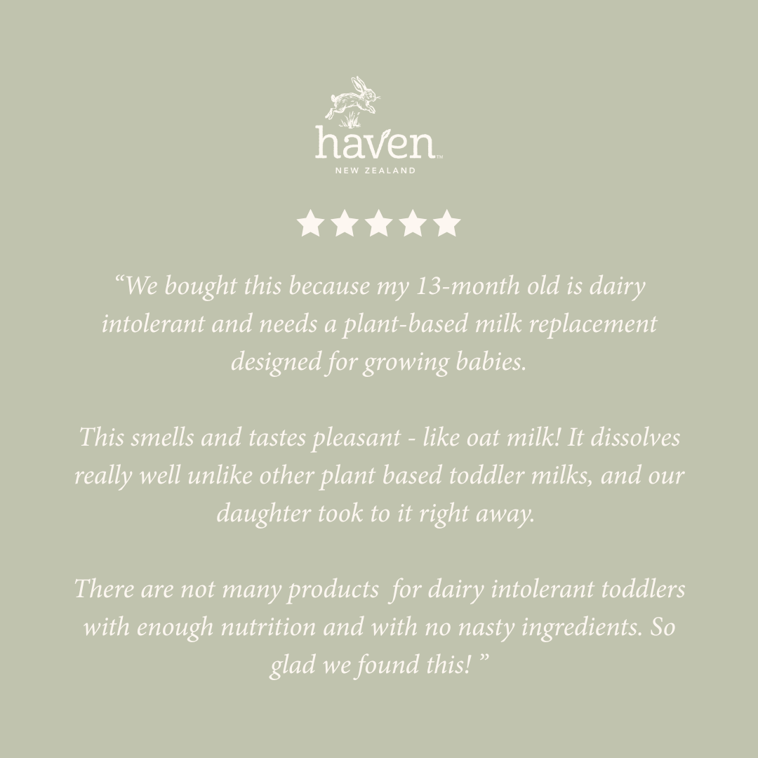 Haven Oat Toddler Formula | New Zealand non GMO milk