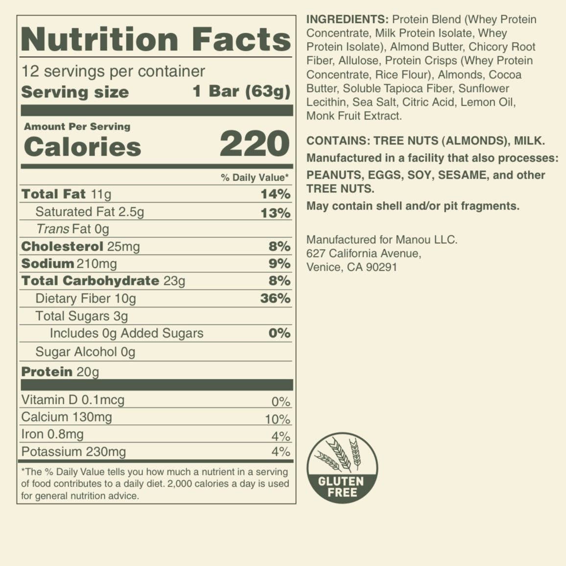 Lemon Almond Protein Bar