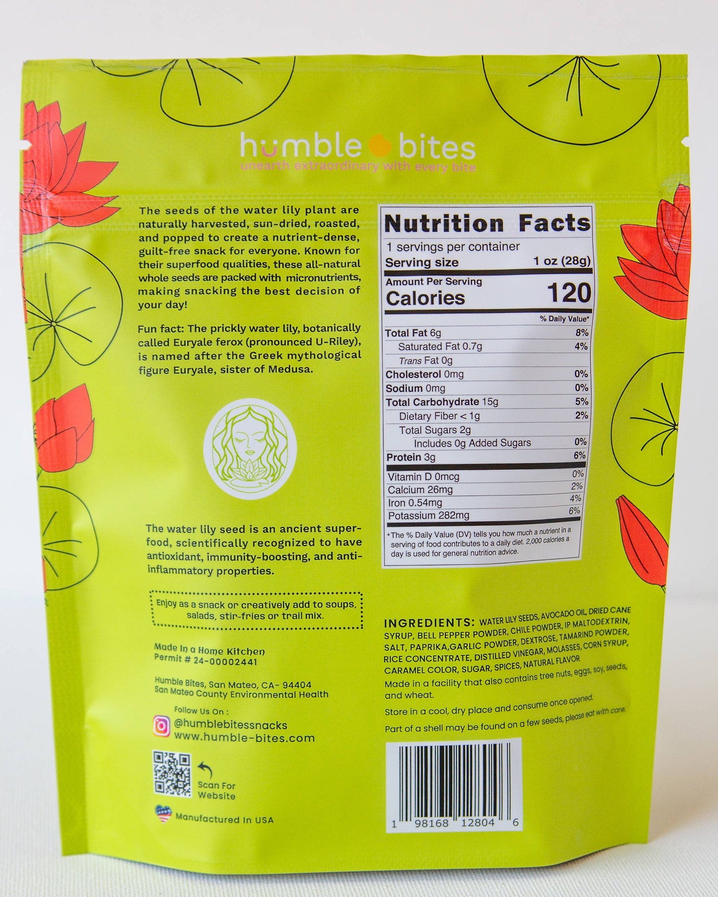 Sriracha Lily Pops Organic Healthy Gluten Free Vegan Snacks