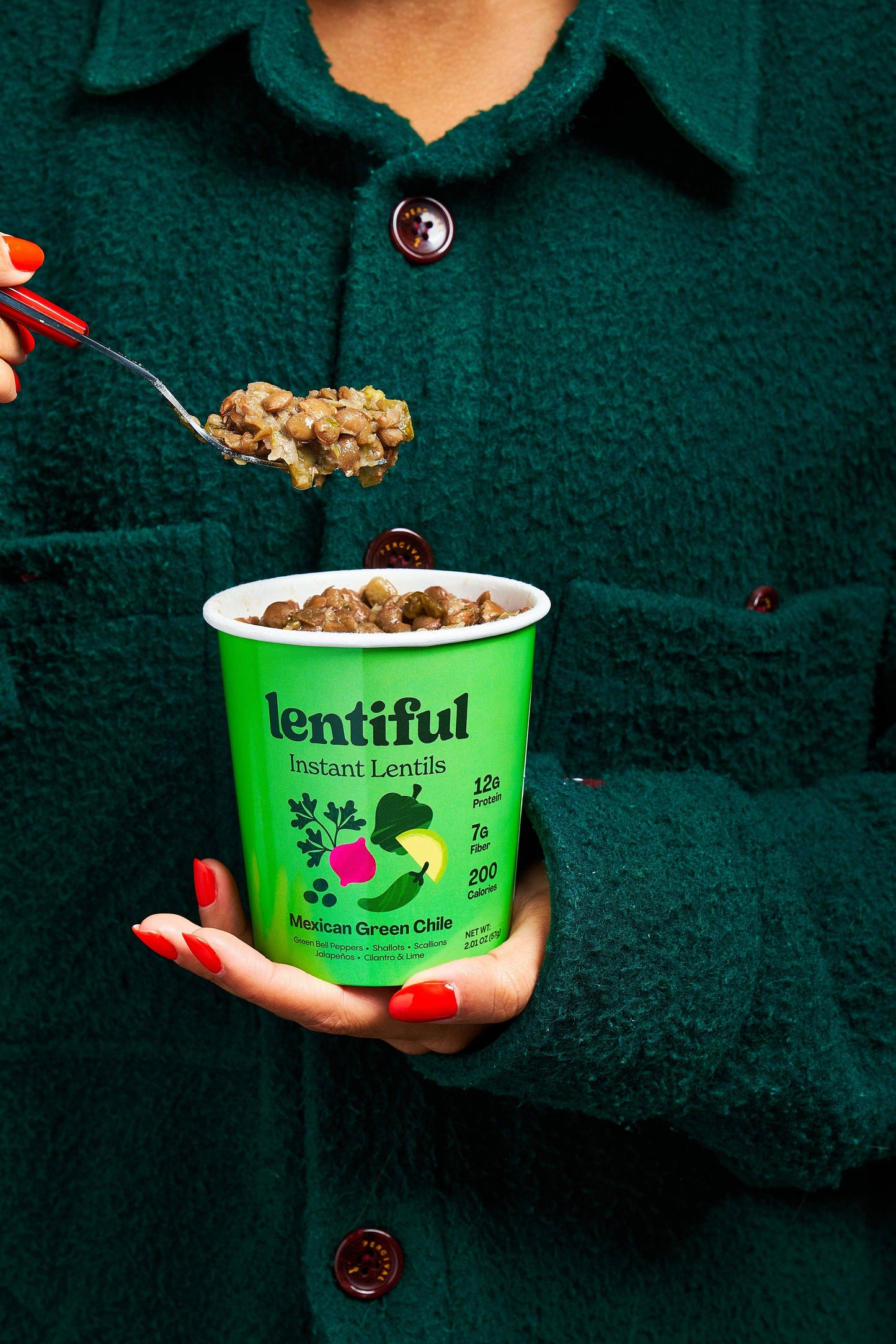 Mexican Green Chile Instant Lentils 8-Pack