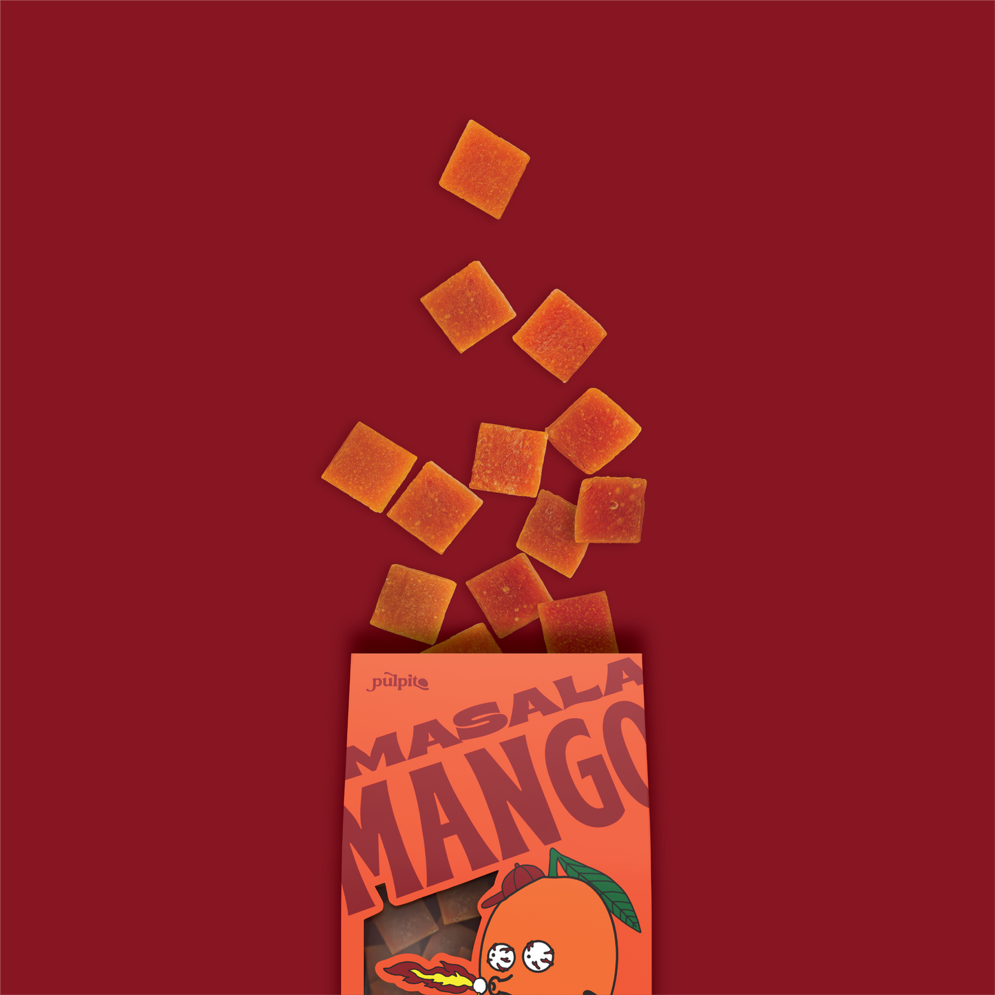 Masala Mango  - Natural Fruit Snacks - Dried Fruit Bites