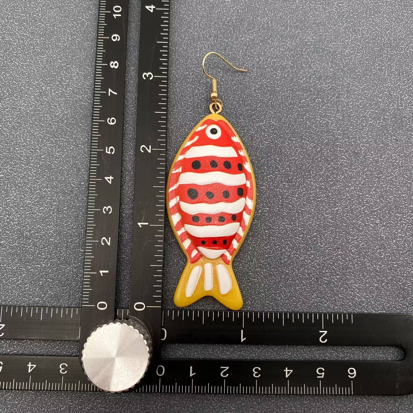 Acrylic Clown Fish Dangle Earrings