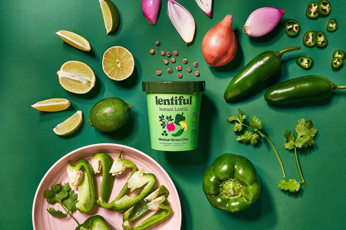 Mexican Green Chile Instant Lentils 8-Pack