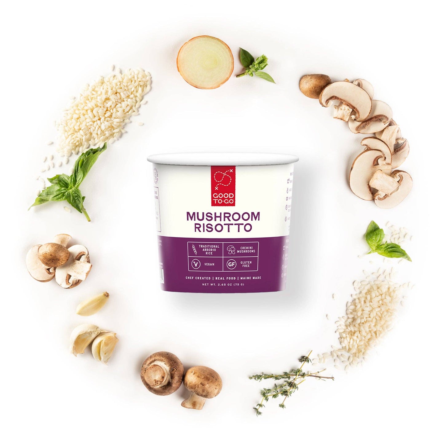 Mushroom Risotto | Instant Lunch & Dinner Cup I Gluten Free