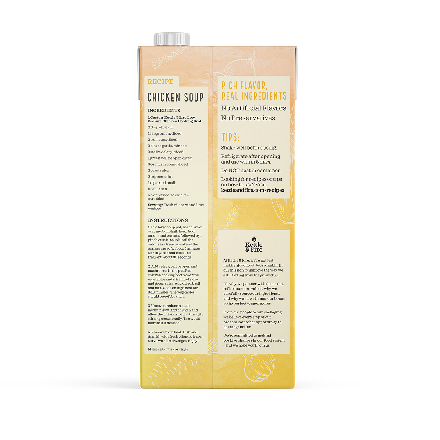 Organic Low Sodium Chicken Cooking Broth 32oz
