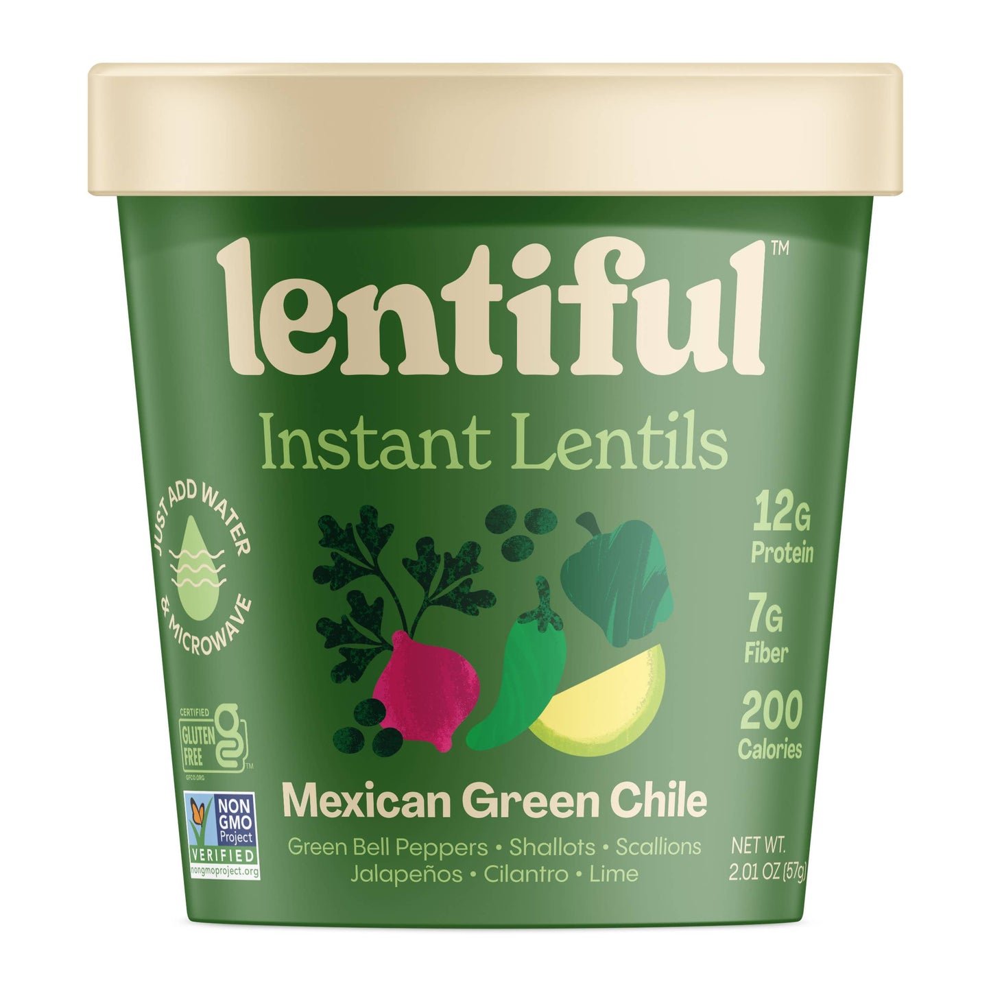 Mexican Green Chile Instant Lentils 8-Pack