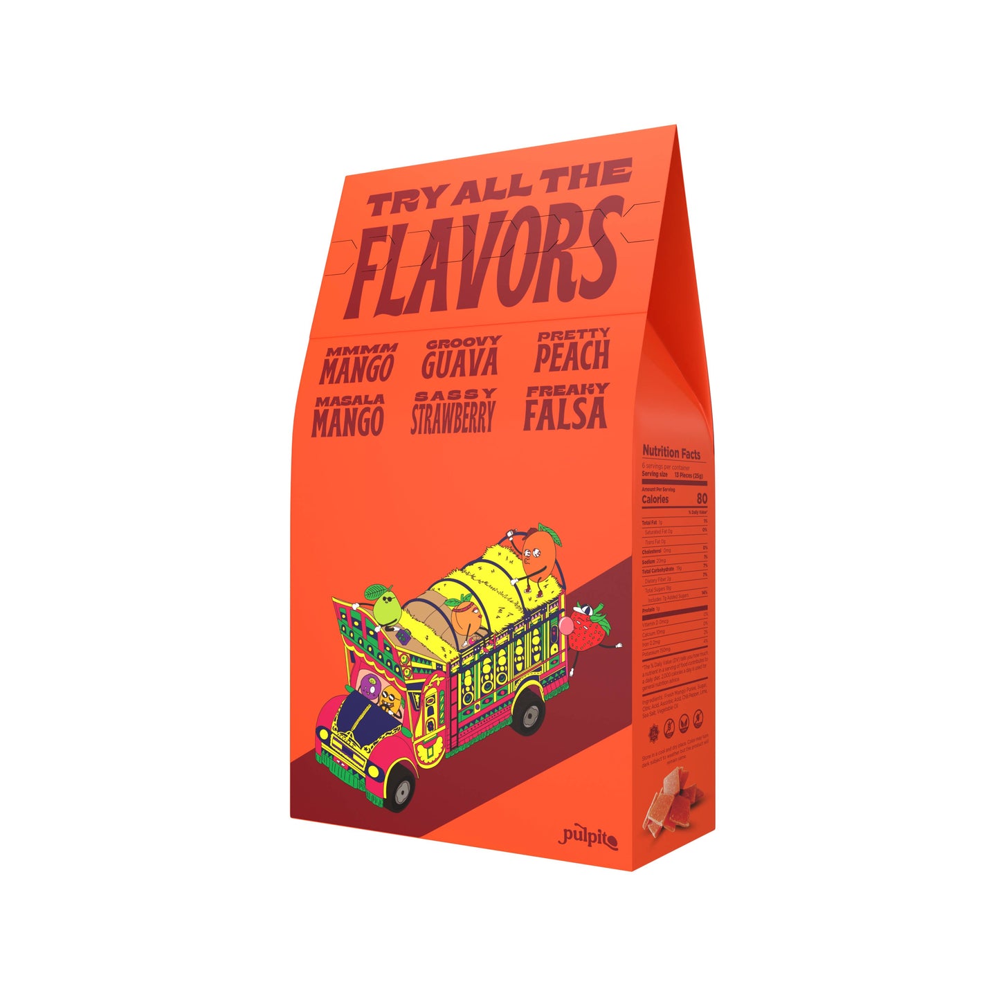 Masala Mango  - Natural Fruit Snacks - Dried Fruit Bites