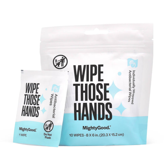 Wipe Those Hands 10 Count (Pack of 12) Antibacterial Wipe