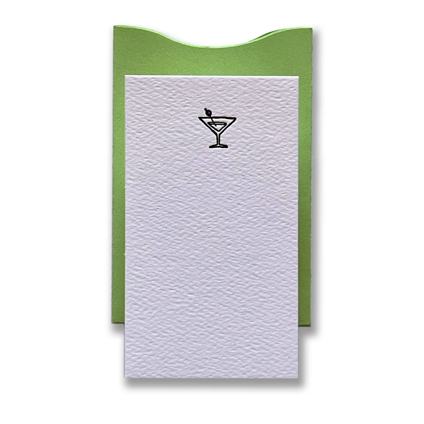Cocktail Letterpress Enclosure Card