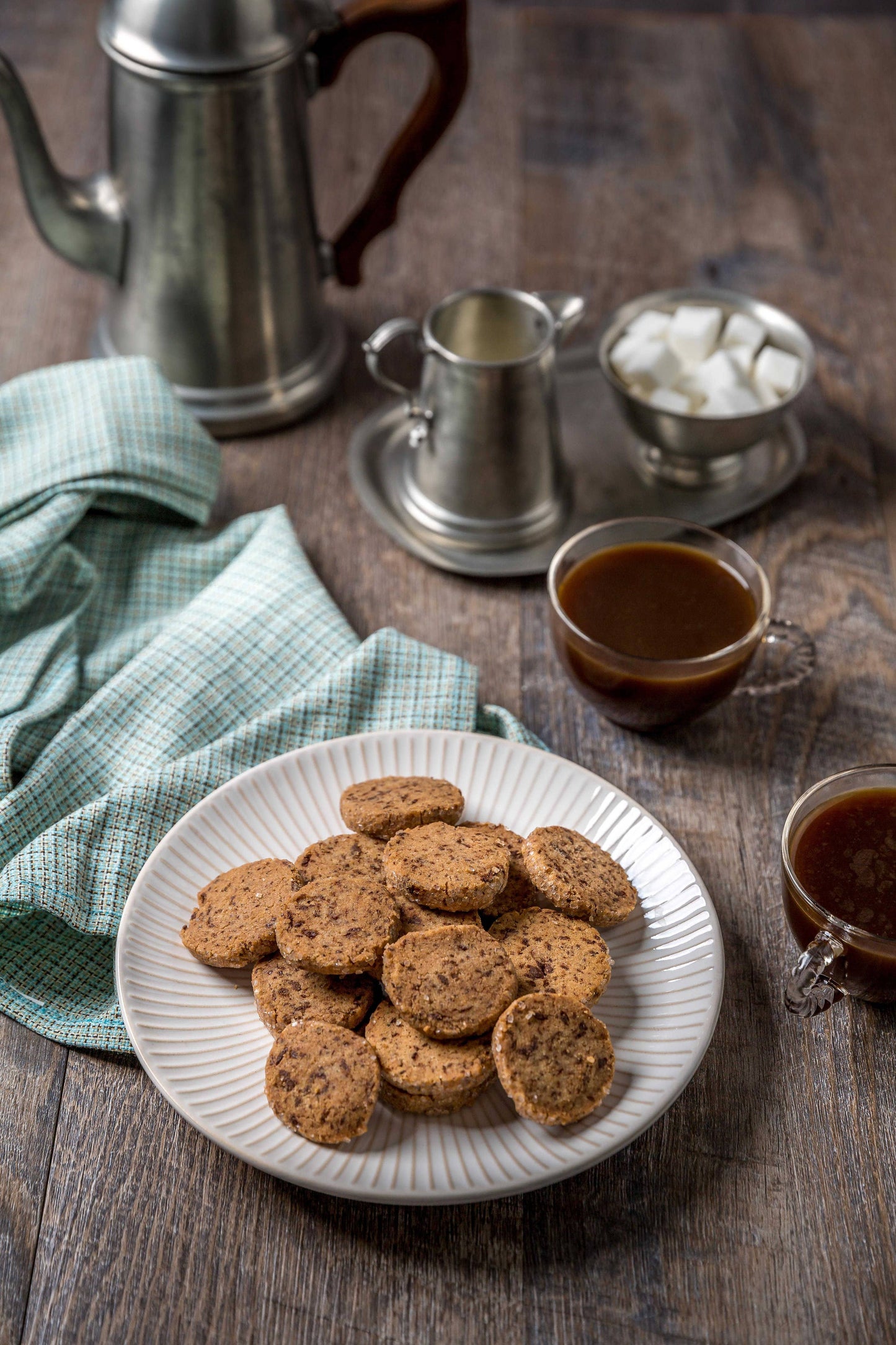 Salted Chocolate Espresso Shortbread