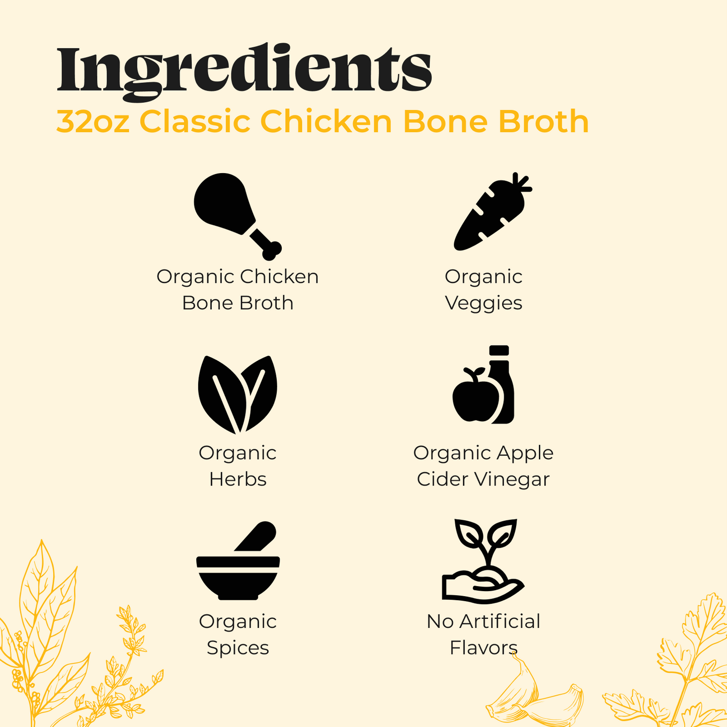 Chicken Bone Broth - 32oz