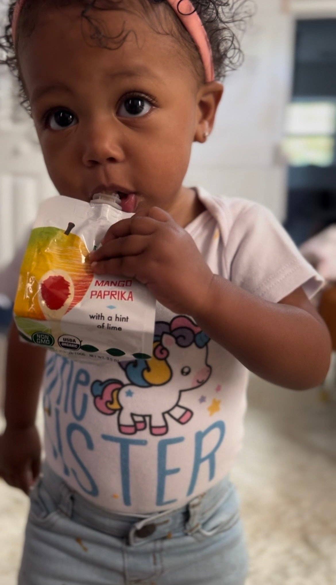 Mango Paprika Squeeze Pouch, 100% Organic Vegetarian Baby Food Purée