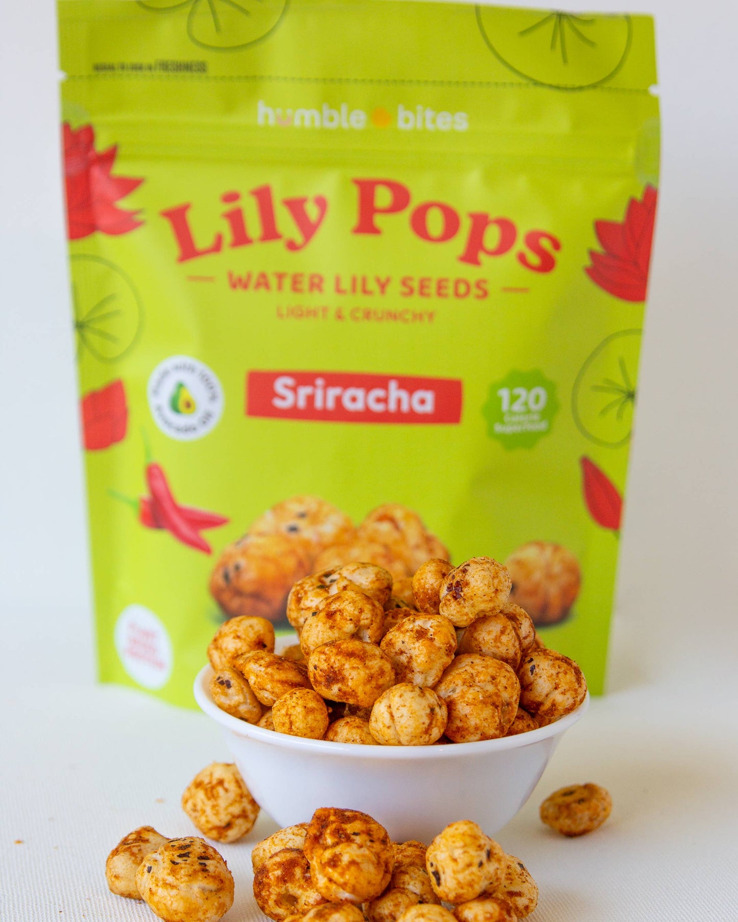 Sriracha Lily Pops Organic Healthy Gluten Free Vegan Snacks