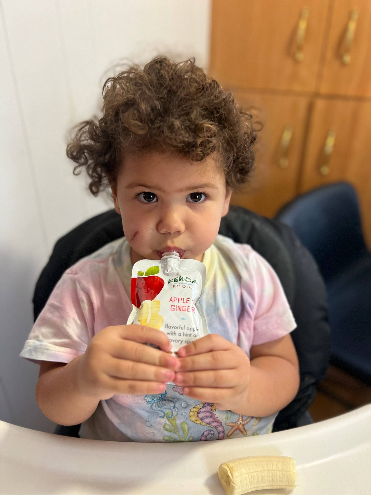 Apple & Ginger Squeeze Pouch, 100% Organic Vegetarian Baby Food Purée