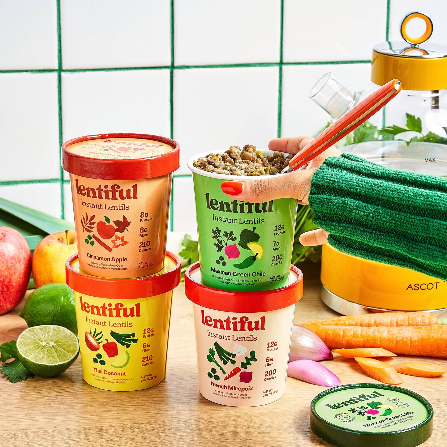 Thai Coconut Curry Instant Lentils 8-Pack
