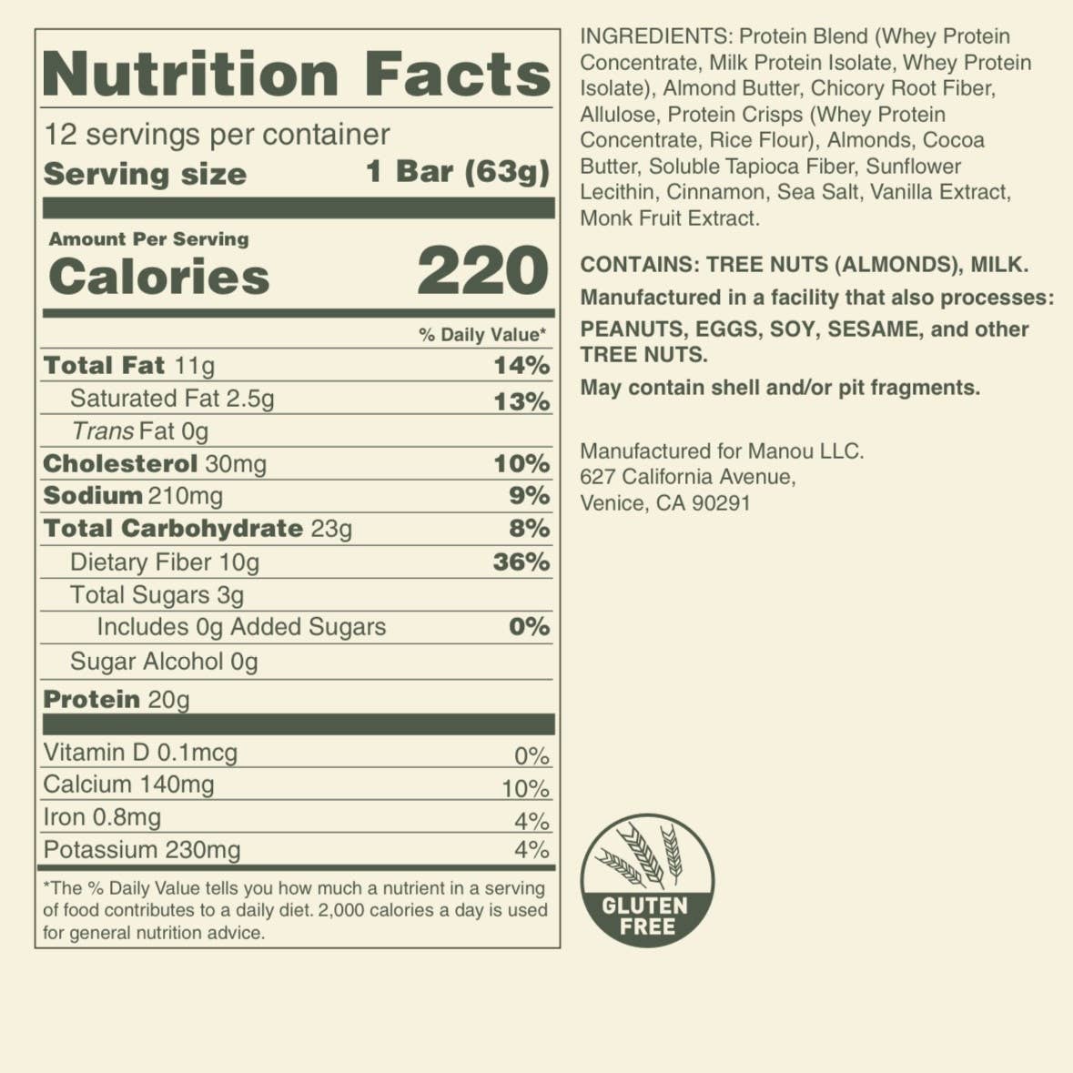 Vanilla Cinnamon Protein Bar